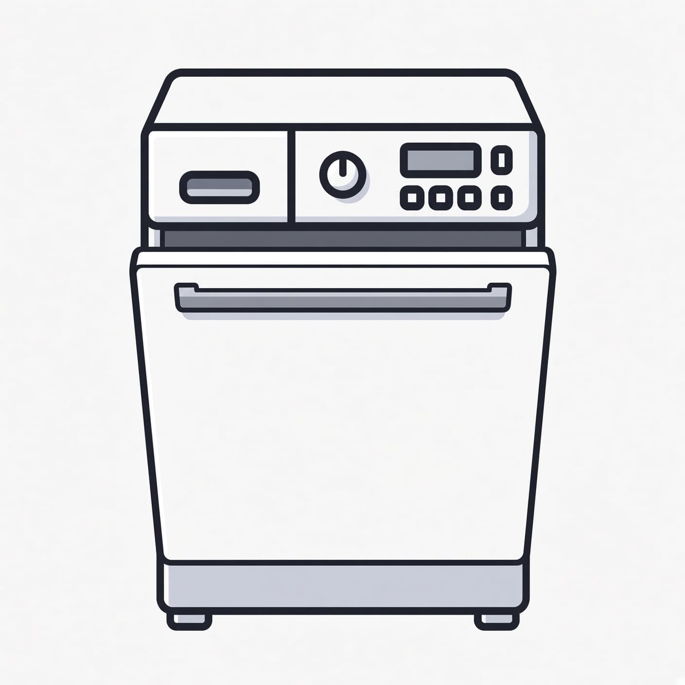 Dishwasher in a home kitchen — most jobs finish where the appliance lives